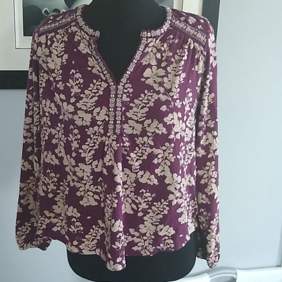 Lucky Brand Tops - Lucky Brand Boho Peasant Top.  M